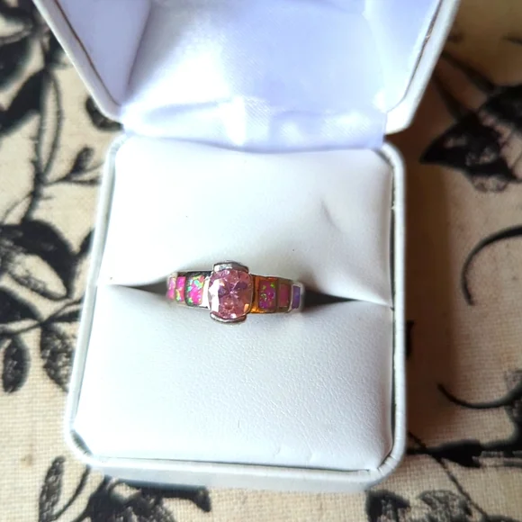 Nwt Pink Sapphire Ring Size 6.5